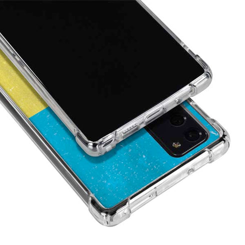 Ukraine Flag Distressed Galaxy Note20 5G Clear Case